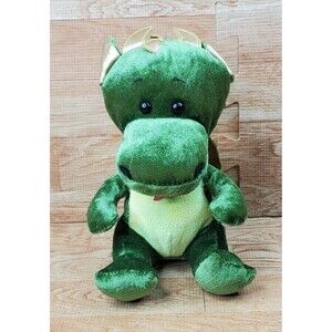 Build A Bear Smallfrys Enchanted Dragon Green Gold 8" Plush 2011